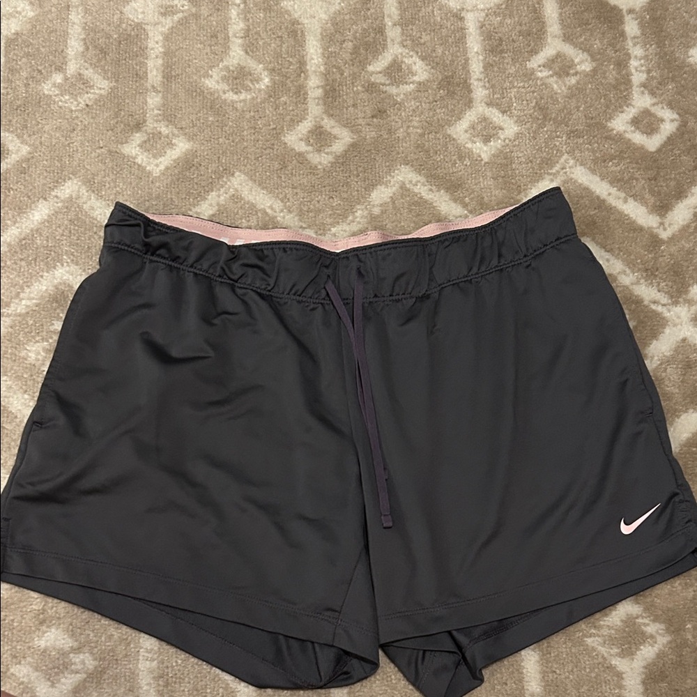 Nike Women's Dark Purple and Pink Athletic Shorts size medium
